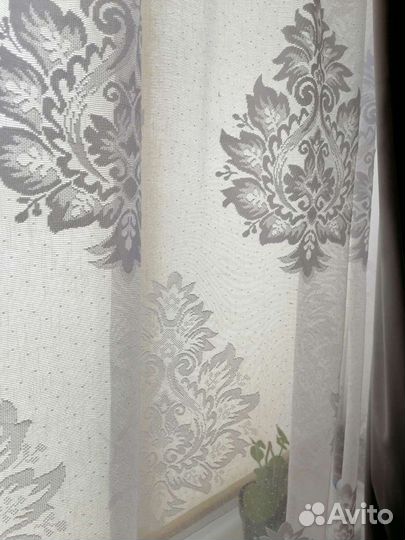 Тюль белоснежный, шторы