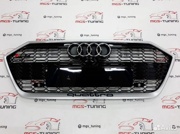Решетка на Audi A7 в стиле RS7 17+ гг. дизайн 2