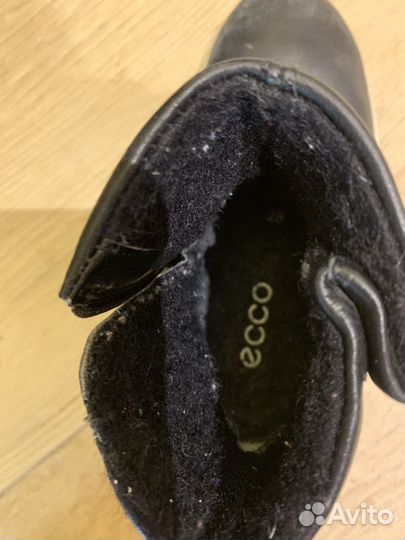 Кожаные сапоги ecco
