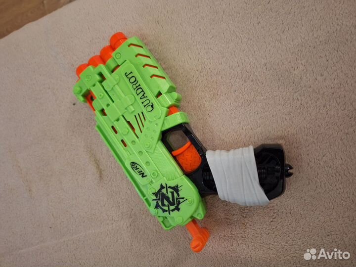 Nerf zombie strike автомат и пистолет