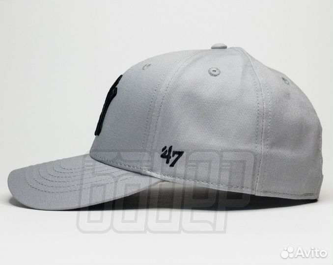 Кепка бейсболка New York Yankees серая