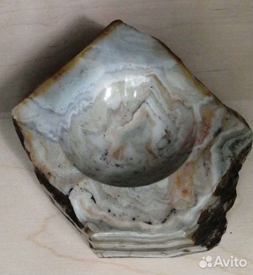 Агат Переливт пепельница подставка под шар