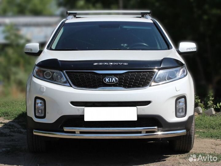 Дуга передняя по низу бампера Kia Sorento 2013
