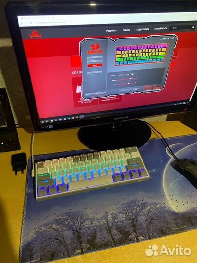 Механическая клавиатура Red dragon fizz k617 RGB