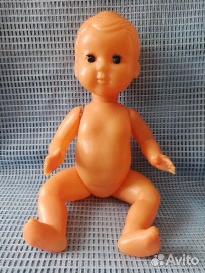Игрушка СССР кукла, пупс, Алеша. Клеймо. Вятка. 4