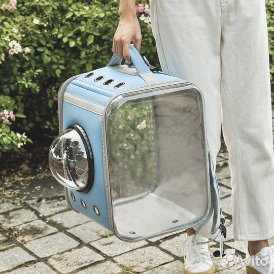 Сумка большая переноска рюкзак кошек и собак ранец