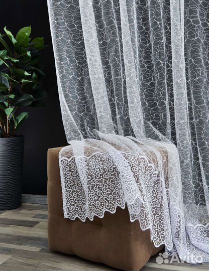 Тюль готовый новый 3 метра