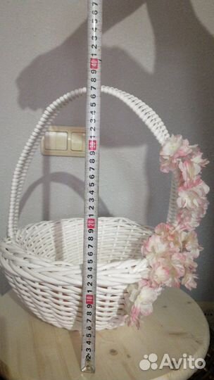 Корзина плетеная пасхальная