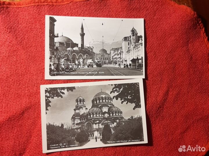 Карточки Болгарии/ виды софии/ 12 штук
