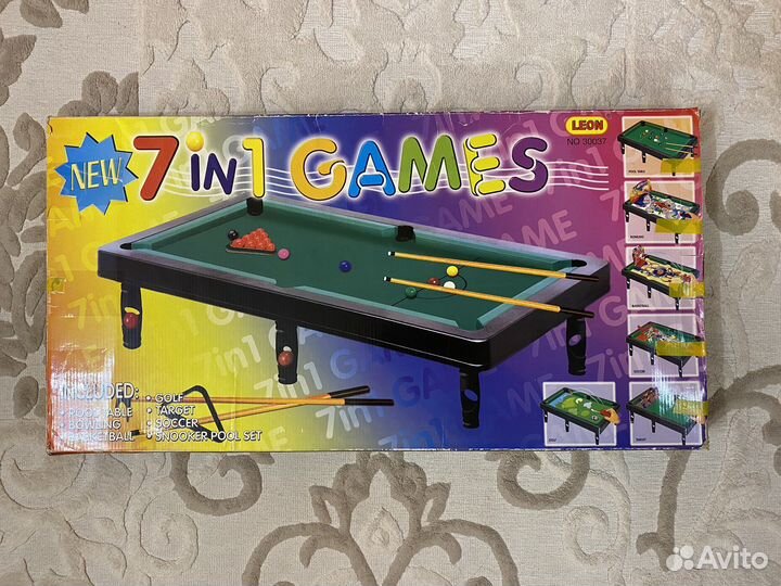 Настольная игра бильярд (7 в 1)