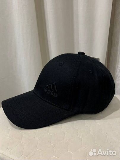 Бейсболка adidas, черный логотип, регулируется