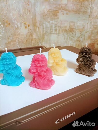 Свечи ручной работы- домовёнок