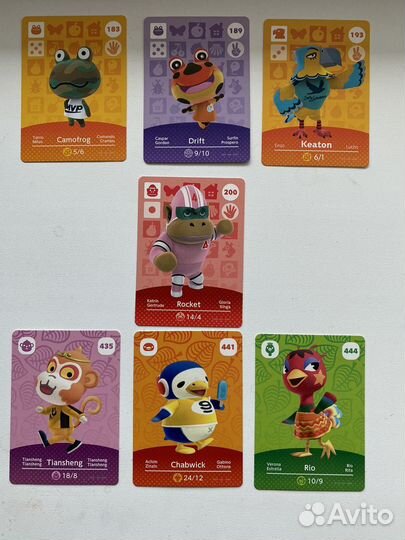 Карты amiibo animal crossing, оригинал Nintendo