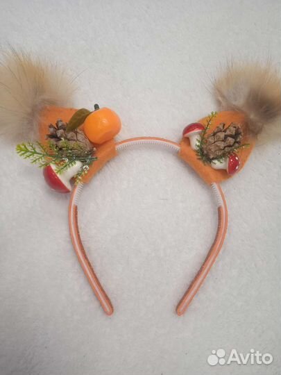 Ободок ушки белочки