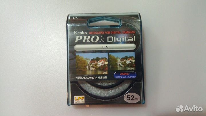 Поляризационный фильтр kenko 52мм. PRO 1D UV