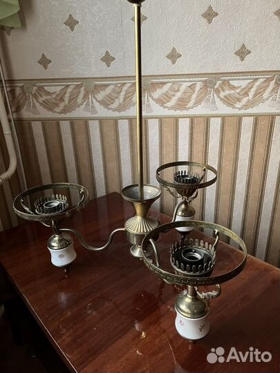 Люстра Румыния 70х без плафонов