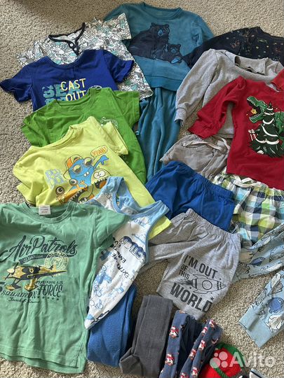 Детские вещи пакетом для мальчика 104 110