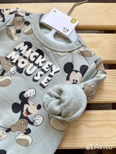 Толстовка с микки c&a 62 68 74 80 86