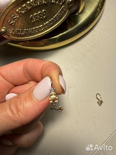 Золотые серьги для девочки