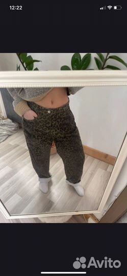 Леопардовые джинсы