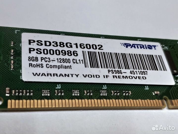 DDR3 Оперативная память Apacer 8 Gb 1600