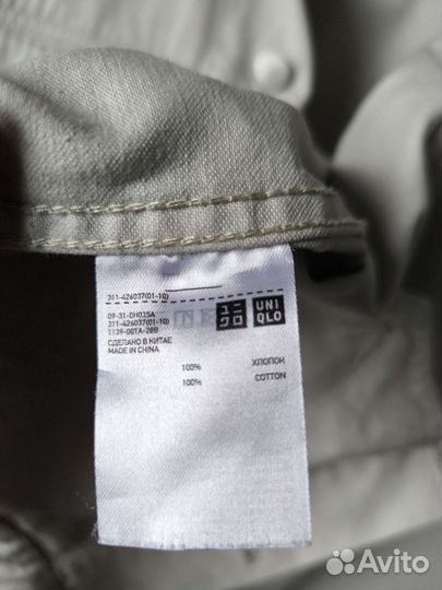 Куртка джинсовая мужская светло-серая uniqlo u