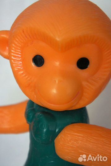 Обезьяна СССР пластик Игрушка СССР