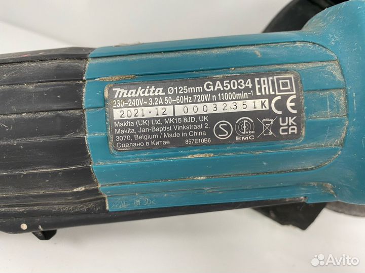 Шлифовальная машина Makita GA5034 сн 0322