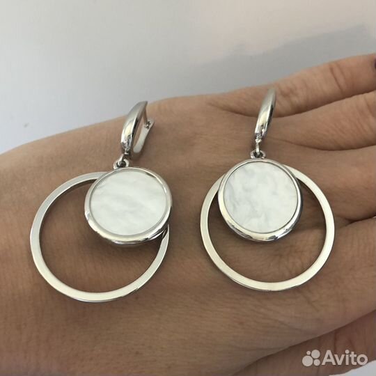 Серьги крупные акцентные Nuance