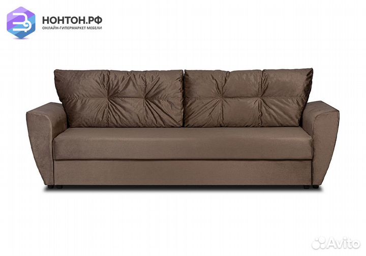 Диван еврокнижка Амстердам коричневый