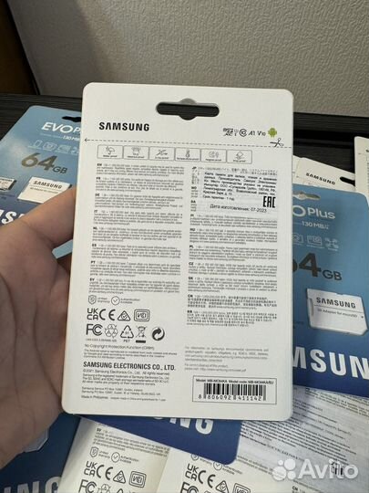 Карта памяти Samsung microsdxc 64GB Class 10