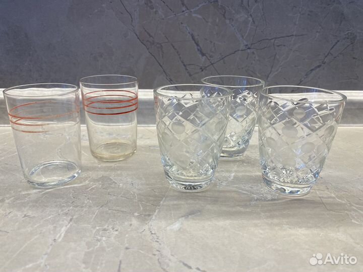 Бокалы 6 штук и рюмки