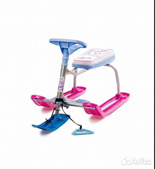 Детский снегокат с ручкой