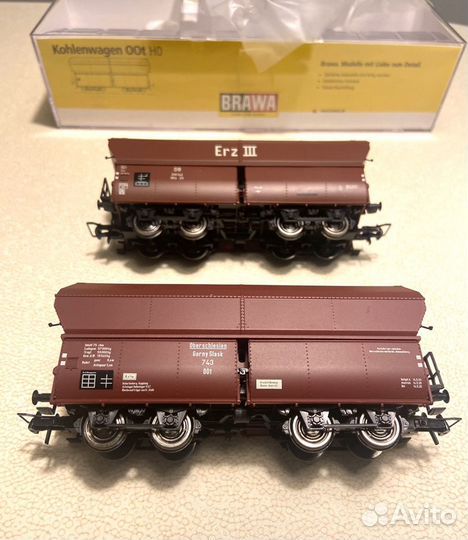 Грузовые и пассажирские вагоны Н0