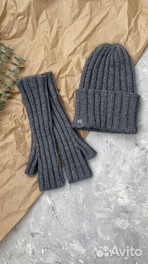 Митенки вязаные ручная работа