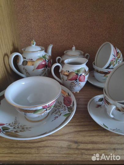 Чайный сервиз Золотая осень СССР