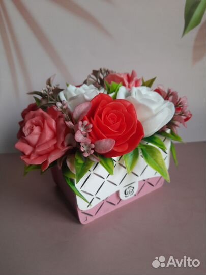 Букет цветов из мыла