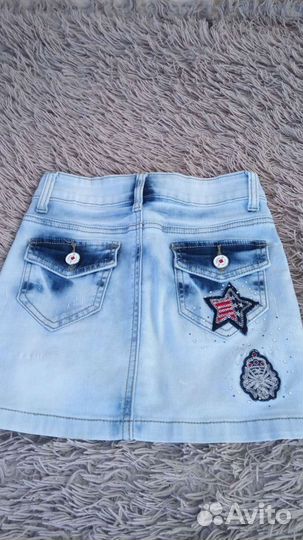 Джинсовая юбка для девочки
