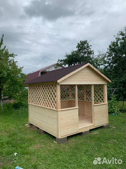 Беседка садовая под ключ