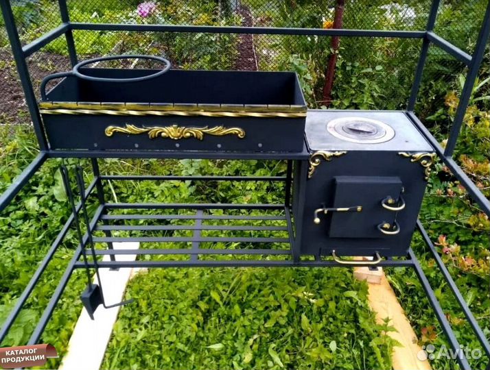 Мангал с крышей