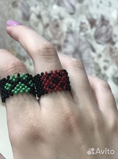 Кольца из бисера
