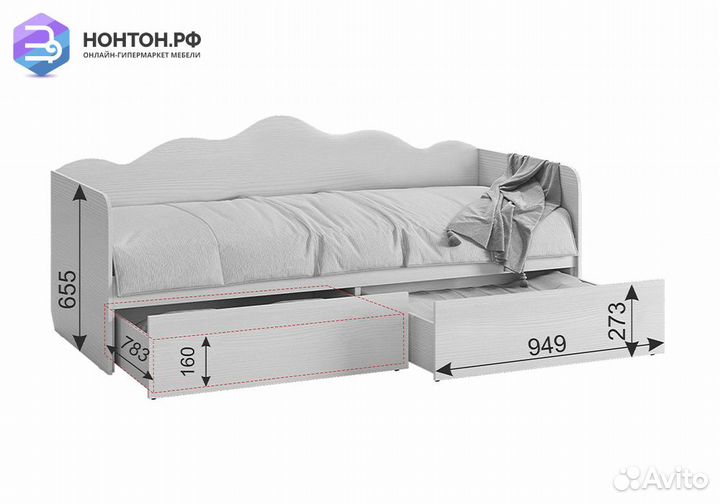 Кровать Чудо белый рамух