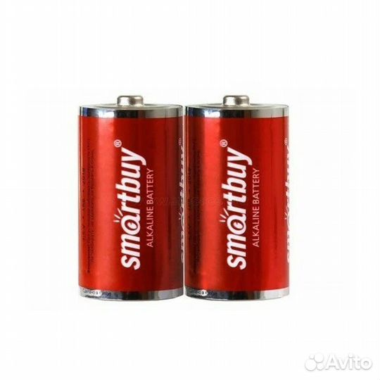 Батарейка SmartBuy D (LR20) алкалиновая (2шт)