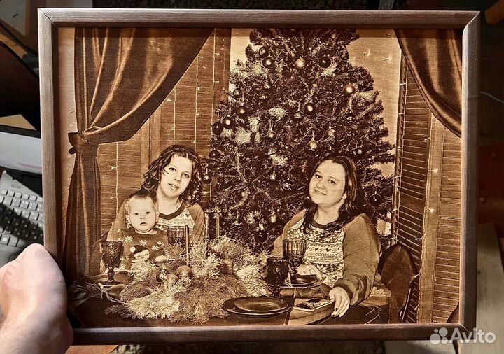 Выжигание портретов на дереве