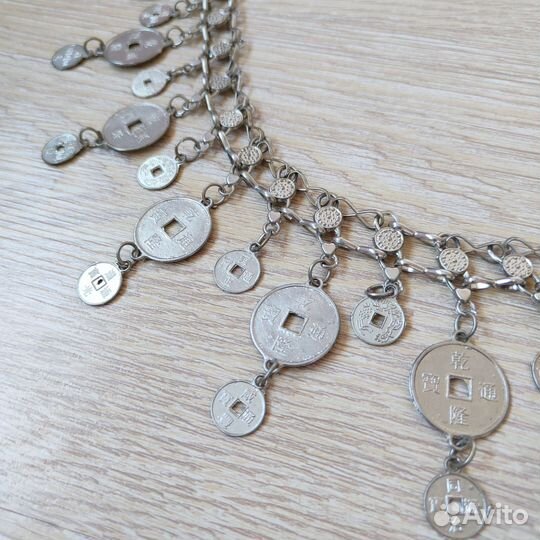 Пояс с монетами, винтаж 90е