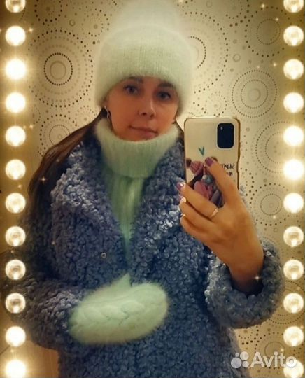 Шапка+снуд+варежки