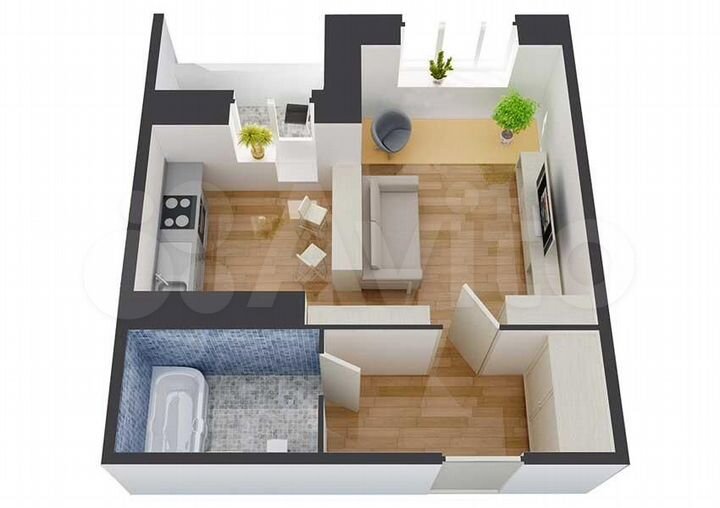 Квартира-студия, 32 м², 9/25 эт.