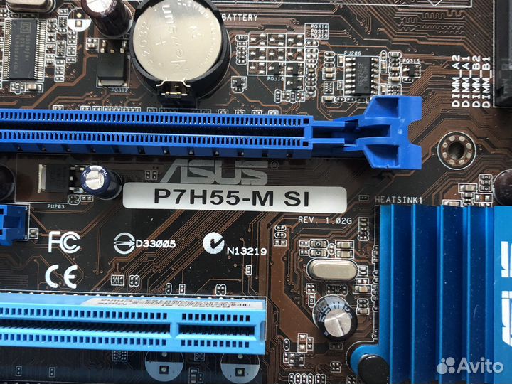 Мат. Плата socket 1156 asus p7h55-m