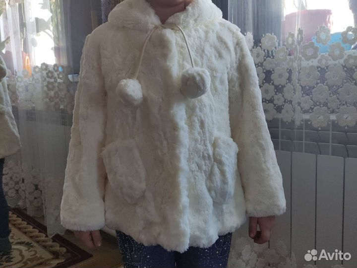 Шубка для девочки 122-128