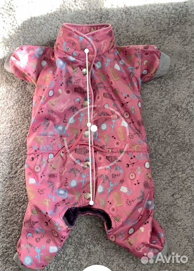 Зимний комбинезон для маленькой собаки девочки